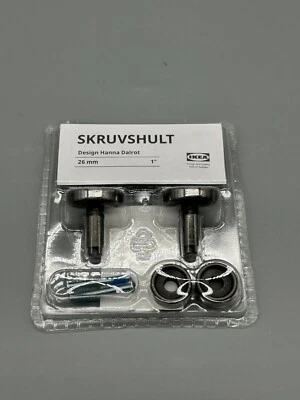 IKEA SKRUVSHULT Knopf anthrazit 26 mm - Bild 1 von 2