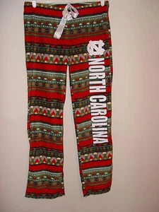 Concept Sports North Carolina Ugly Sweater Micro Fleece Pajama Ladies Medium - Picture 1 of 2