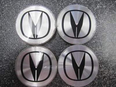 Juego de (4) tapa central negra mecanizada y Acura 2007-2011 OEM de 2,75" Foto 1 de 4
