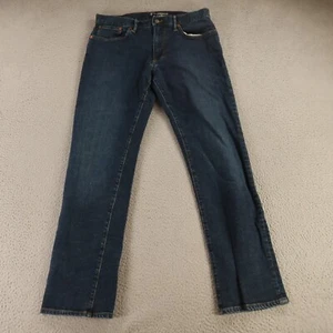Gap Jeans Mens 33 Blue Cotton Pants Denim Straight Dark Indigo 33x32 - Picture 1 of 14