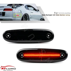 2x para 1993-1998 Toyota Supra JZA80 LED rojo ahumado luz de parachoques trasera lateral - Imagen 1 de 12