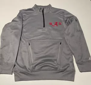 Russell Athletic Size M Alabama Crimson Tide Pullover 1/4 Zip Logo - Picture 1 of 11