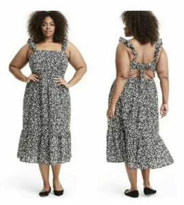 NWT Rixo for Target Midi Dress Plus Sise 28W / 30W  Cottagecore Floral Prairie - Picture 1 of 9