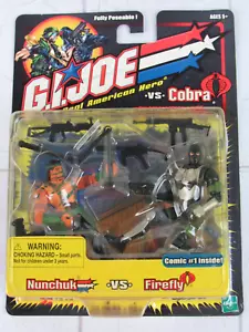 G.I. Joe vs. Cobra Nunchuck vs. Firefly 2002 Hasbro 3 3/4 pulgadas NUEVO - Imagen 1 de 5