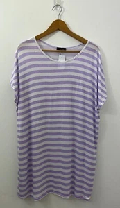 Ladies Ex Yours Stripe T-Shirt- Plus Size 16 to 30/32 - Picture 1 of 3