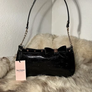 NWT Juicy Couture For The Girls Shoulder Bag - Liquorice Black - Picture 1 of 5