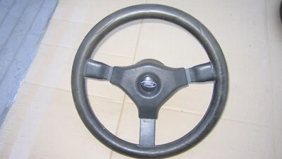 Ford Momo C36 Sportlenkrad 3-Speichen Leder schwarz 36cm KBA 70023 Nabe K4517 - Bild 1 von 4