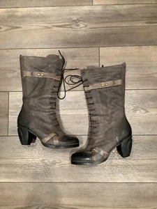 Everybody By BZ. Moda Gray Leather Boots Women's Size 8.5 US 39 EU - Picture 1 of 13
