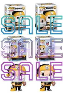 NEW Qty X 2 Pittsburgh Steelers Santa Funko Pop! Fanatics Exclusive Figure  - Picture 1 of 4