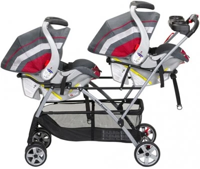 Twin Stroller Universal Frame Double Baby Brothers Trend Infant Car Seats Basket - Image 1 of 4
