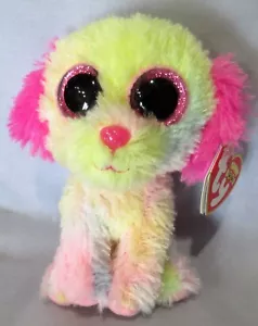 Lovesy the Pastel Dog - Tipo 6"" Beanie Boos NUOVO con etichette in perfette condizioni - esclusiva Justice - Foto 1 di 1