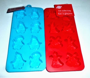 Christmas House vassoi cubetti di ghiaccio in silicone - pinguini e campane - Foto 1 di 2