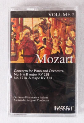 NEW Mozart Concerto for Piano, Italian Philharmonic Cassette Tape, Sealed - Image 1 of 3