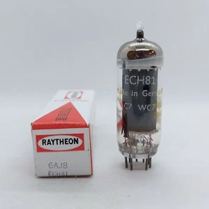 ECH81 6AJ8 RAYTHEON NOS BOXED VALVE TUBE - Picture 1 of 2