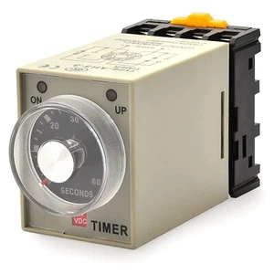 Baomain Time Relay AH3-3 DC 24V 60s 60 Seconds Timer Power ON Delay with Base... - Picture 1 of 7