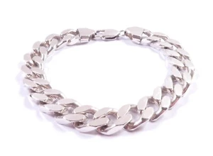 Brazalete de plata de ley 925 maciza con sello para caballero - Imagen 1 de 8