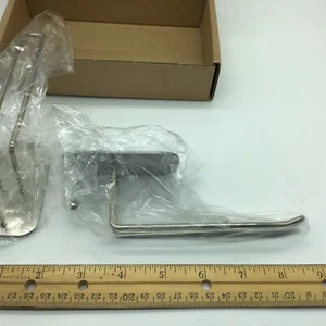 Wall Mount Metal Garment double Hook 2 Pack New - Picture 1 of 4