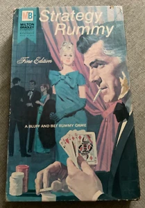 Strategy Rummy Fine Edition Game Complete 1968 Vintage Milton Bradley - Picture 1 of 14