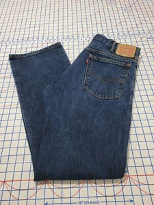Levis 517 Mens Bootcut Jeans Size 38 X 34 100% Cotton Dark Wash - Picture 1 of 14