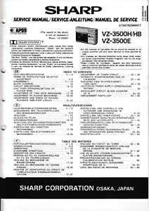 Service Manuel D'Instructions pour Sharp VZ-3500 - Photo 1/1