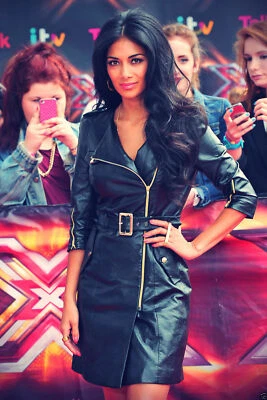 New Sexy Hot Stylish Women's Dress Real Lambskin Slim Fit Leather Causal Dress - Image 1 of 4