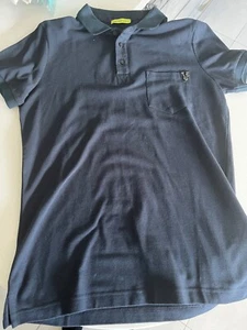 VERSACE Jeans Navy Polo Shirt - Large - Picture 1 of 8