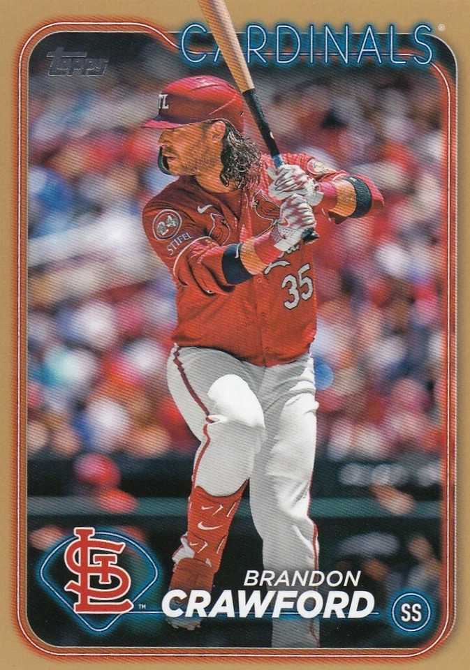 BRANDON CRAWFORD /2024 TOPPS UPDATE GOLD BORDER PARALLEL CARDINALS #US31 2024 24 - Image 1 of 1