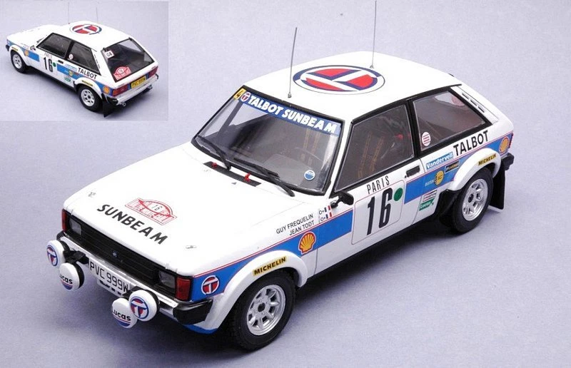 Ixo Model TALBOT SUNBEAM LOTUS N.16 RALLY MONTE CARLO 1981 FREQUELIN/TODT 1 24