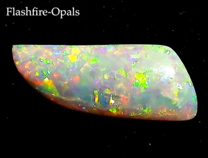 14,5 ct  GEM  Edel SemiKristall Opal Brilliant Gold/Orange/Grüne FLASHFIRE-OPALS - Imagen 1 de 9