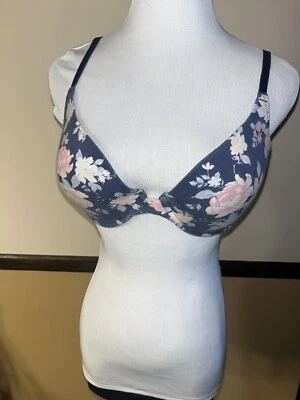 Sujetador para mujer Forever 21 floral azul -36B Foto 1 de 4