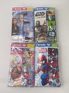 Disney Marvel Underwear Briefs Girls & Boys 7/5 Pack 100% Cotton Multicolors NIP - Picture 1 of 28