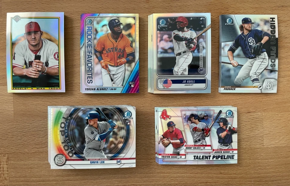 2020 Bowman MLB Inserts | 1990, Top 100, Finds, ROY, Globe, Talent | You Pick! - Image 1 of 1