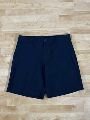 Pantalones cortos de golf para hombre PGA Tour negros con frente plano talla 38 Foto 1 de 4