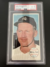 1964 Topps Giants #7 Whitey Ford PSA 6 Graded Baseball Card New York Yankees