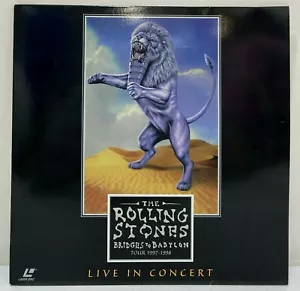 The Rolling Stones Bridges to Babylon Tour 1997-1998 Live in Concert Laser Disc - Imagen 1 de 7