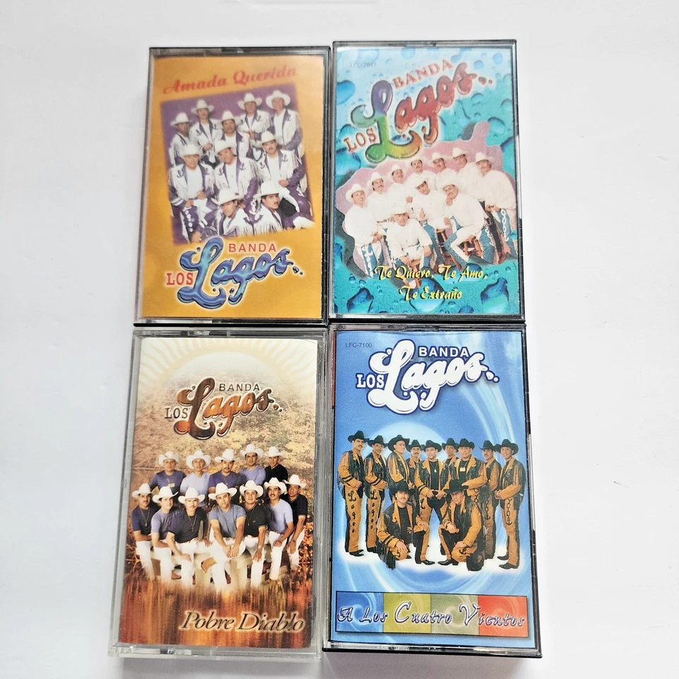 BANDA LOS LAGOS 	AMADA QUERIDA	4 CASSETS	1998	LUNA MUSIC	LXC7061	USED	MB Foto 1 de 4