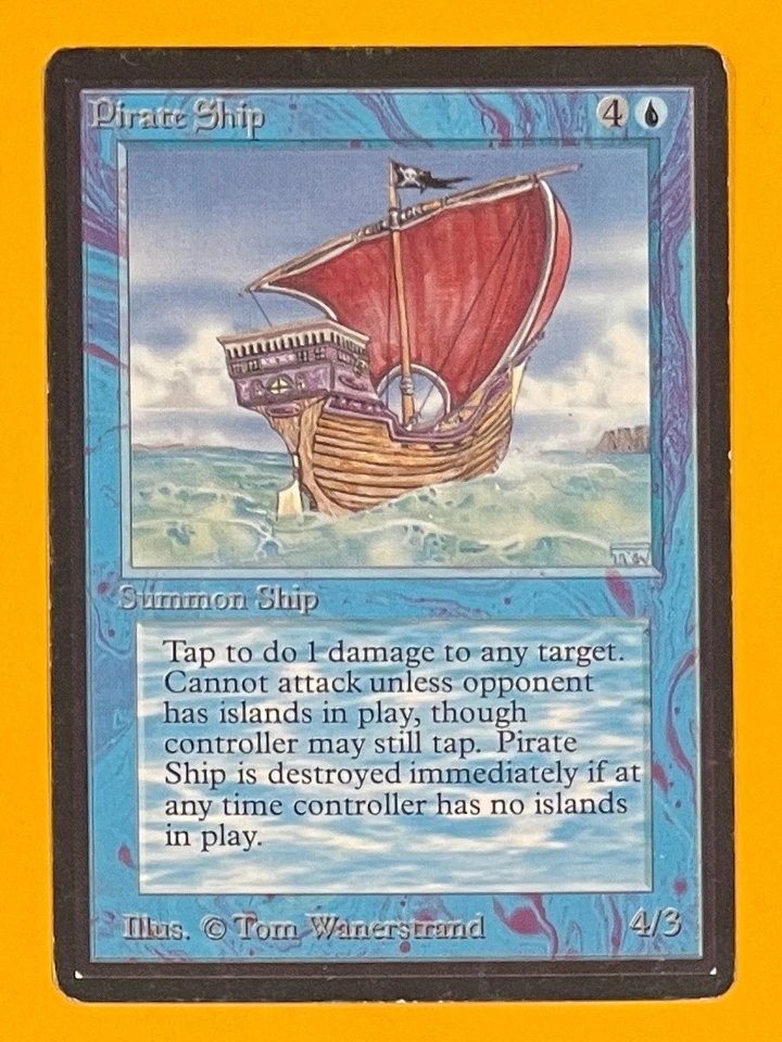 MTG PIRATE SHIP Beta (OldManMTG 012-560) - Image 1 of 4