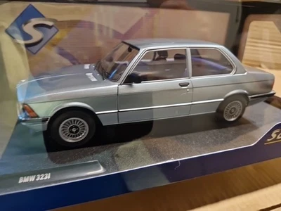 BMW E21 323i 1980 Gris  Bleuté  Metal 1/18 Solido S1812801 - Photo 1/4