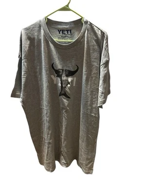 Новый без ярлыков Yeti рыбы с рогами серый короткий рукав графический футболка размер 2XL - Изображение 1 из 3