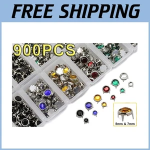 Strass Ohrstecker Minen - verschiedene Größen/Farben - 900 Stück - Bild 1 von 11