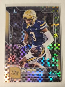 2025 Bowman Chrome U Eric Rivers #86 Bowman 1st X-Fractor Georgia Tech - Picture 1 of 2
