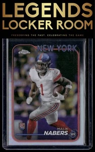 2024 Topps cromo #205 refractor Malik Nabers - Imagen 1 de 2