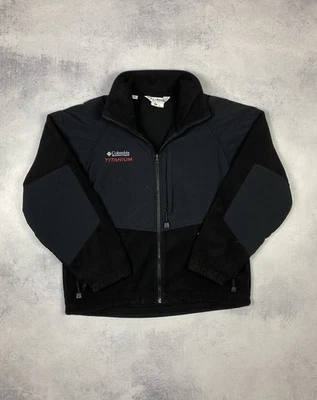Columbia Titanium Jacket Men's M  Black Fleece Nylon Outdoors Gorpcore Full Zip - Image 1 of 4