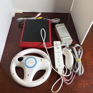 Nintendo Wii mini red console w/ controller - Tested - Picture 1 of 9