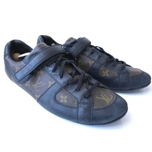 Louis Vuitton Globe-trotter Sneaker Monogram Macassar Sz UK 12 Read Description* - Picture 1 of 14