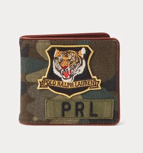 Polo Ralph Lauren Tiger-Patch Camo Billfold Wallet - Picture 1 of 3
