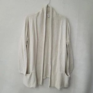 Pure Jill Strickjacke Pullover Damen XL vorne offen Kaschmir Taschen Strickpullover - Bild 1 von 12