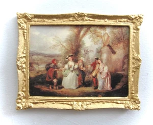 dollhouse doll house miniature PICTURE FRAME VICTORIAN ENGLISH GENTRY - Picture 1 of 1