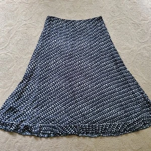 Gonna MaxMara nera bianca stampa geometrica asimmetrica miss taglia 14 48 - Foto 1 di 7