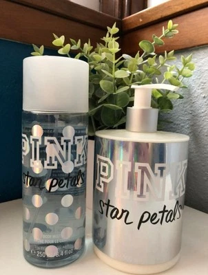 Loção e névoa corporal pétalas de estrela rosa raras! USADO - Imagem 1 de 4